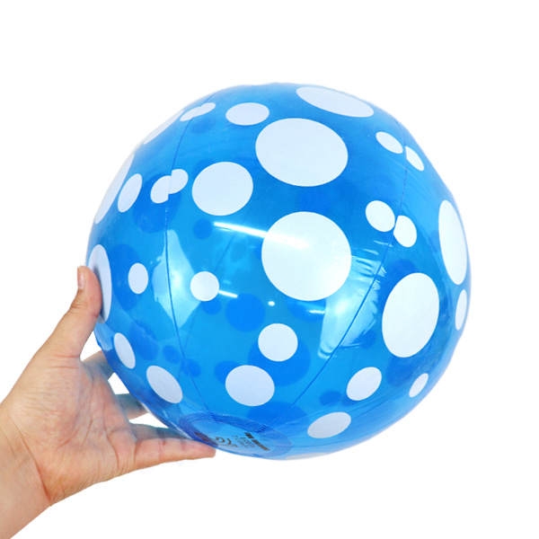 (오로라) 땡땡이 비치볼 10개입(1봉) 야외 물놀이 공