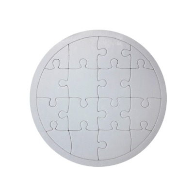 (재미스쿨) 종이퍼즐 원형 16조각 그리기 퍼즐 조각퍼즐