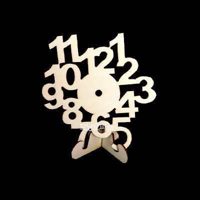 (재미스쿨) DIY 나무숫자시계판 (소형) 시계만들기 나무시계꾸미기