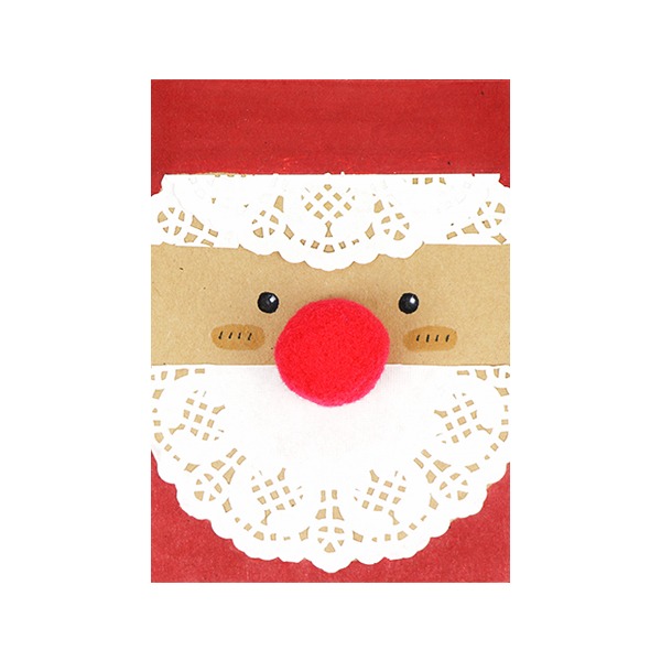 (재미스쿨) 크리스마스 카드만들기 패키지 19번 1인용 DIY 카드 꾸미기