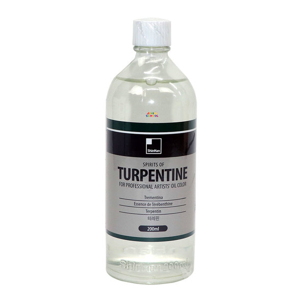(신한화구) TURPENTINE 200ml 테펜타인 유화보조제