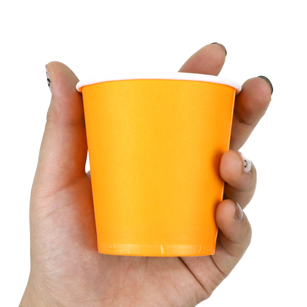 (재미스쿨) 칼라 종이컵 빨강 50입(1줄) 색깔 컬러