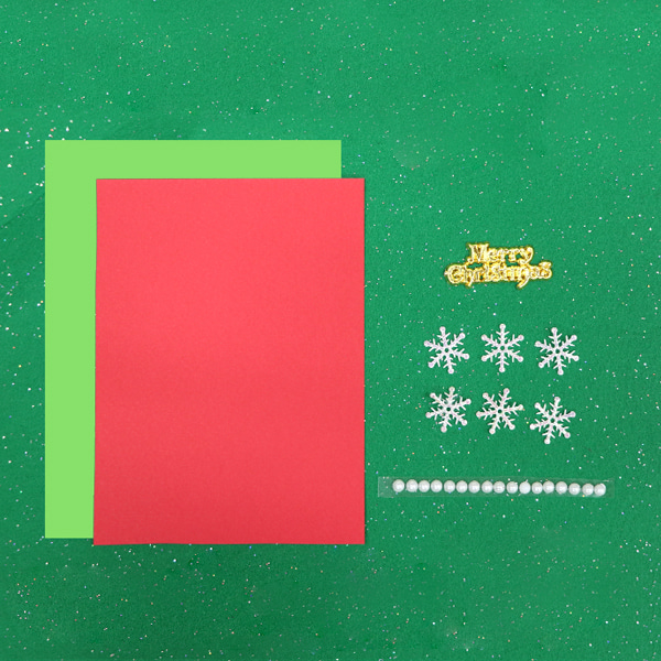 (재미스쿨) 크리스마스 카드만들기 패키지 08번 5인용 DIY 카드 꾸미기