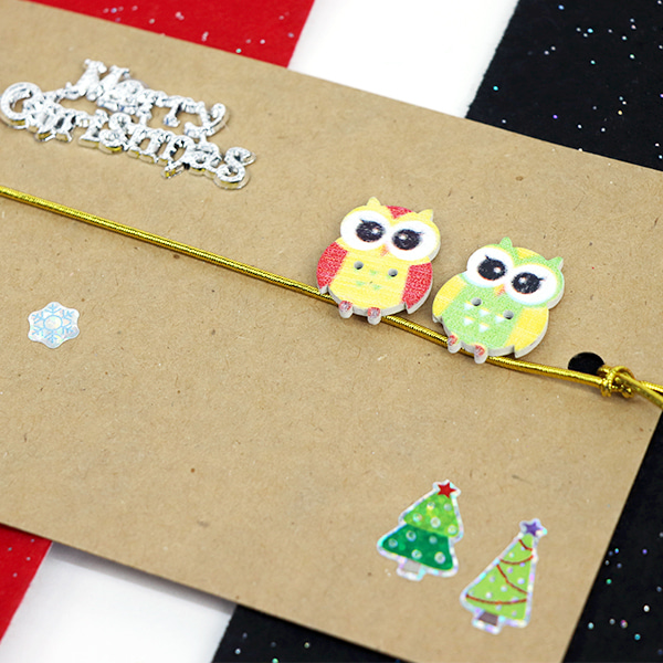 (재미스쿨) 크리스마스 카드만들기 패키지 05번 5인용 DIY 카드 꾸미기