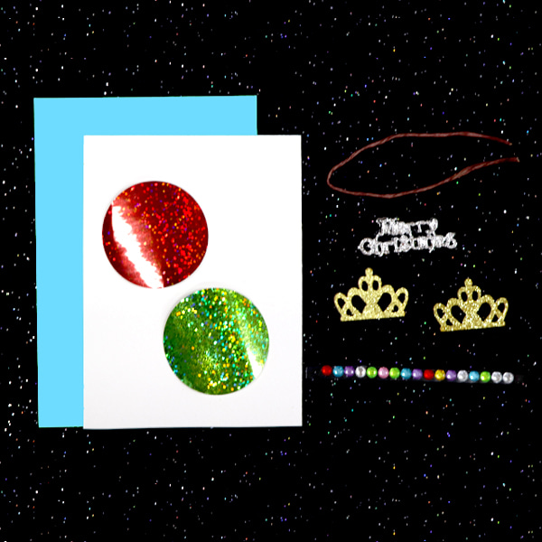 (재미스쿨) 크리스마스 카드만들기 패키지 25번 1인용 DIY 카드 꾸미기