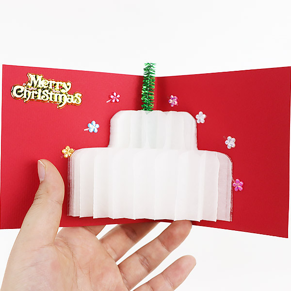 (재미스쿨) 크리스마스 카드만들기 패키지 30번 1인용 DIY 카드 꾸미기