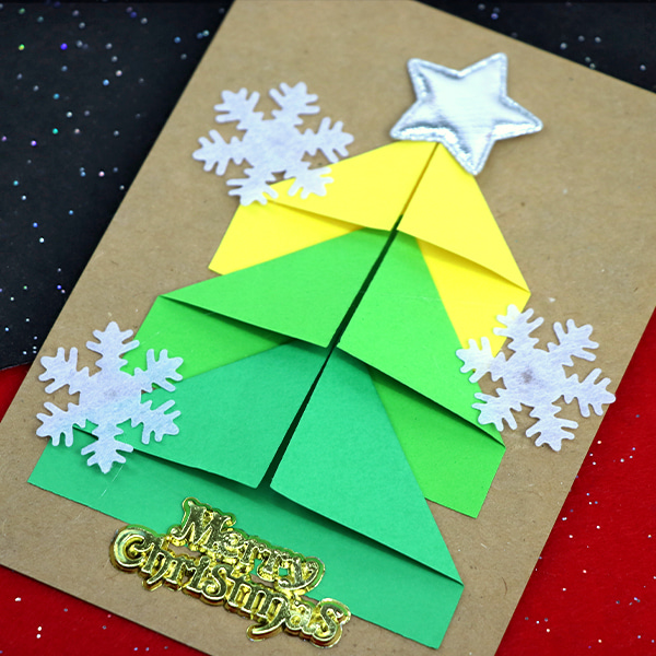 (재미스쿨) 크리스마스 카드만들기 패키지 17번 5인용 DIY 카드 꾸미기
