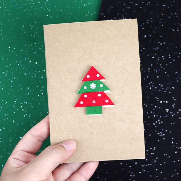 (재미스쿨) 크리스마스 카드만들기 패키지 27번 5인용 DIY 카드 꾸미기