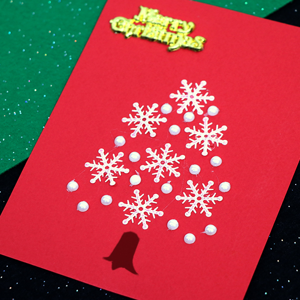 (재미스쿨) 크리스마스 카드만들기 패키지 08번 1인용 DIY 카드 꾸미기