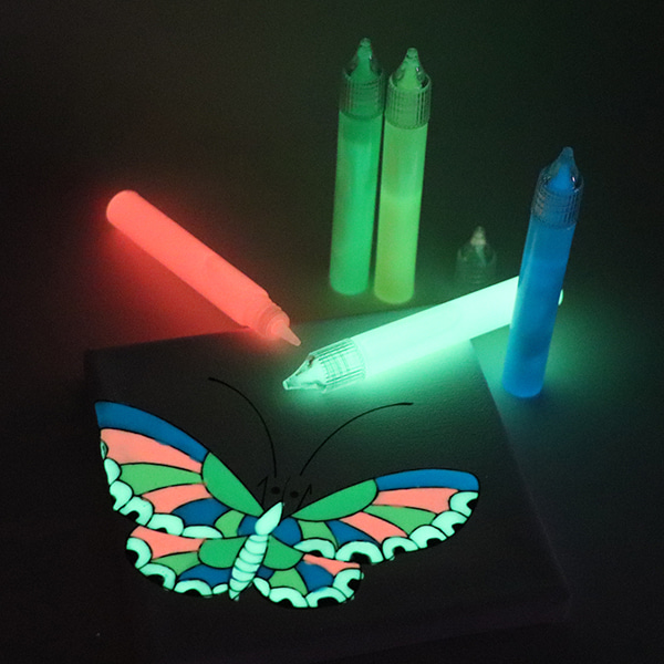 (KO) 야광펜 20g 5색세트 과학 만들기 미술 공예 재료