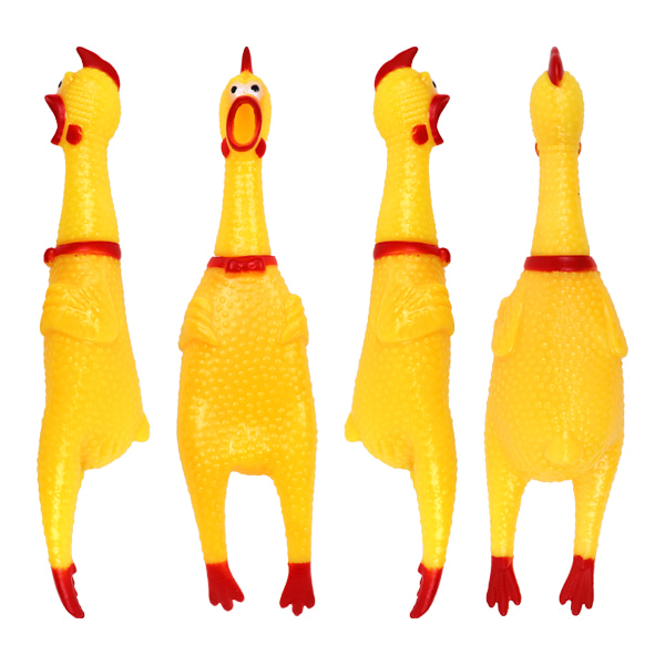 (TOY7)2000 크레이지 치킨 1개 (낱개) 소리나는 삑삑이 닭 장난감