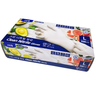 크린 니트릴 장갑 Clean Nitrile Gloves L 100매1갑
