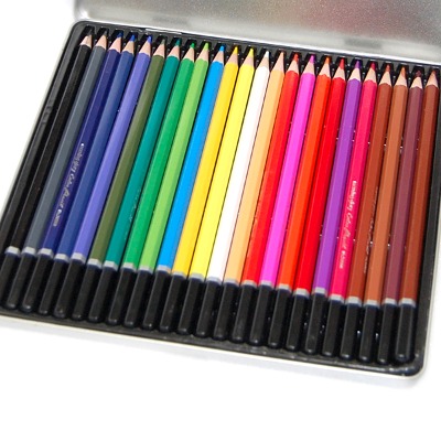 (모닝글로리) 유성색연필 24색 틴케이스 색연필