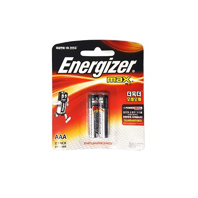 (Energizer) 에너자이저 MAX 건전지 AAA 2입x1팩